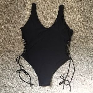 Blooming jelly one piece bathing suit